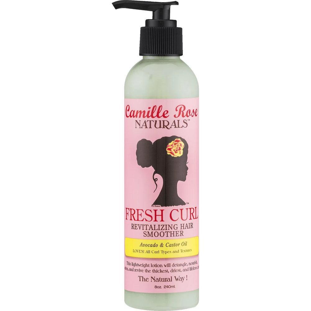 Camile Rose Fresh Curl Revitalizing Hair Smoother with Avocado Oil & Castor Oil 8 Oz (Pack of 6)