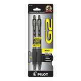 Pilot G2 Gel Pen Fine Point Multi Color Ink Black 0.176Oz (Pack Of 48)