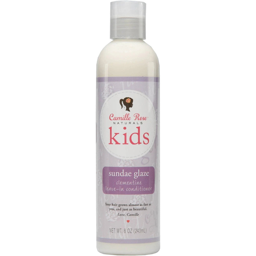 Camille Rose Kids Sundae Glaze Hydrate & Nourish Kids Leave-In Conditioner with 8 Oz (Pack of 6)