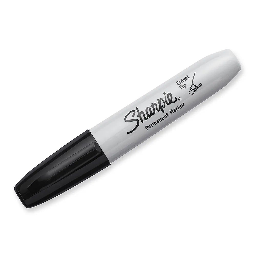 Sharpie Permanent Marker Chisel Tip Black 0.63oz (Pack of 48)