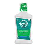 Toms Of Maine Long Lasting Wicked Fresh Mouthwash Cool Mountain Mint 16Oz (Pack of 6)