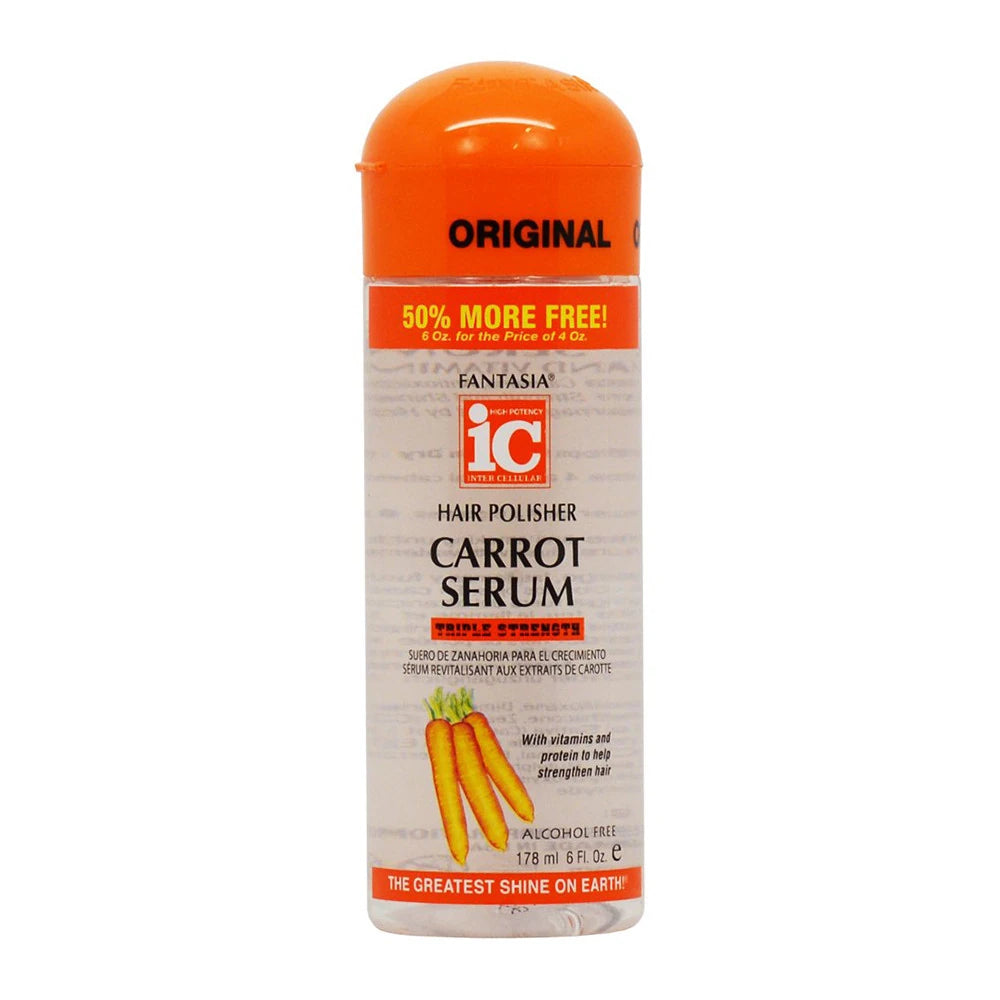 Fantasia Hair Polisher Carrot Hair Serum . 6 Oz (Pack of 6)