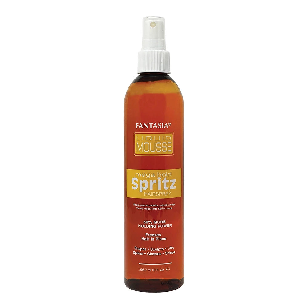 Fantasia Liquid Mousse Mega Hold Spritz Hairspray - 10 oz (Pack of 6)