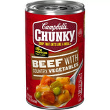 Campbell's Chunky Soup Beef with Country Vegetables 18.8 oz. (Pack of 12)