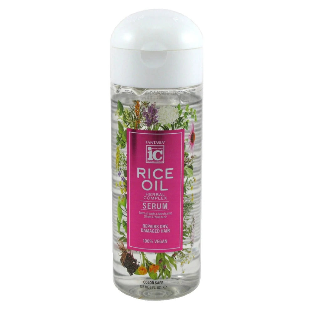 Fantasia IC Rice Oil Hair Serum – 6 Fl. Oz (Pack of 6)