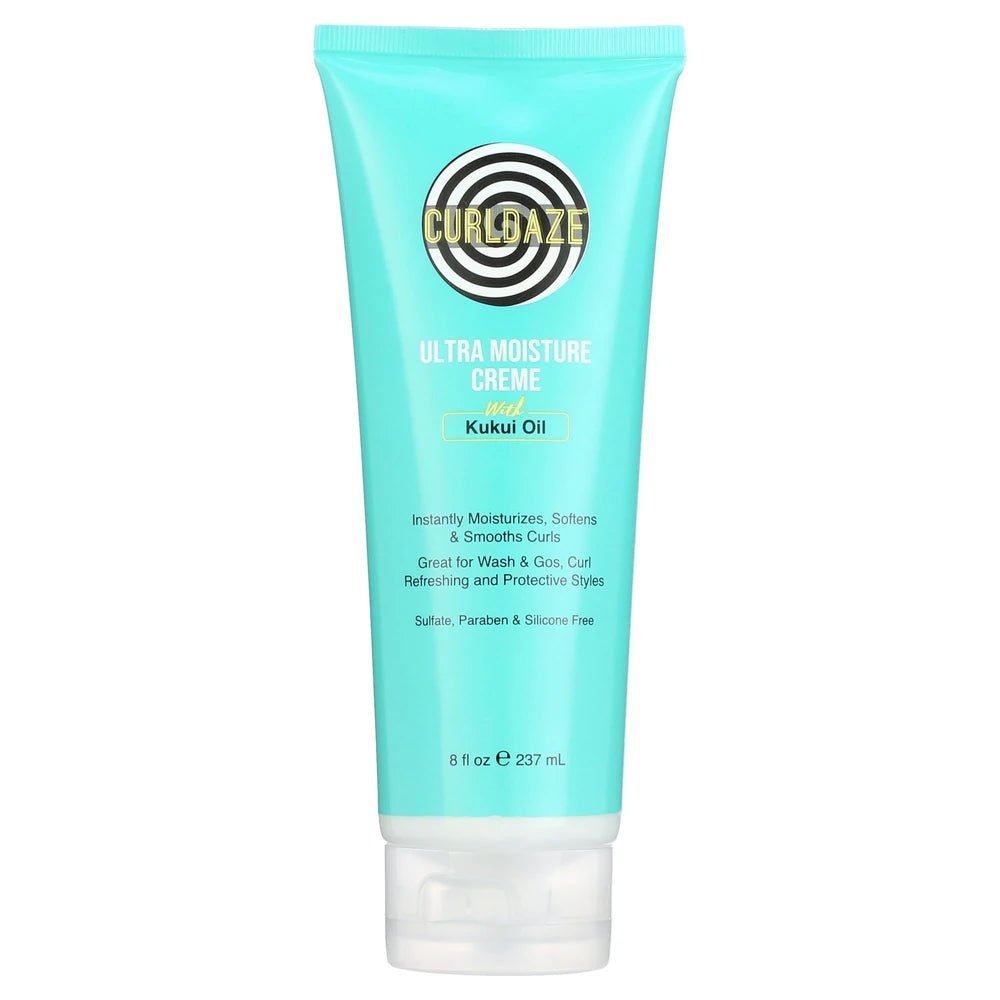 Curldaze Ultra Moisture Creme with Kukui Oil – 8 Fl. Oz (Pack of 6)