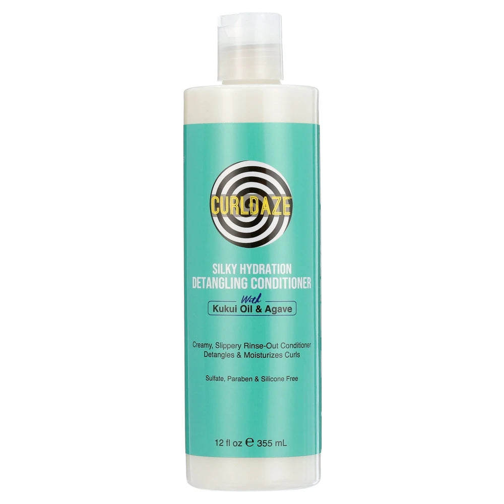 Curldaze Kukui Oil & Agave Silky Hydration Detangling Conditioner – 12 Fl. Oz (Pack of 6)