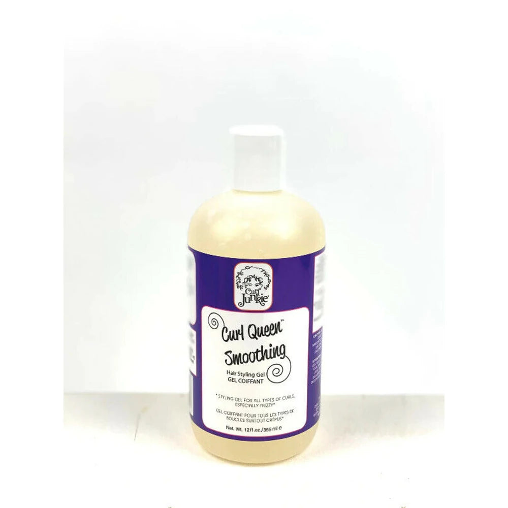 Curl Junkie Curl Queen Smoothing Hair Styling Gel, 12 Fl. Oz. (Pack of 12)