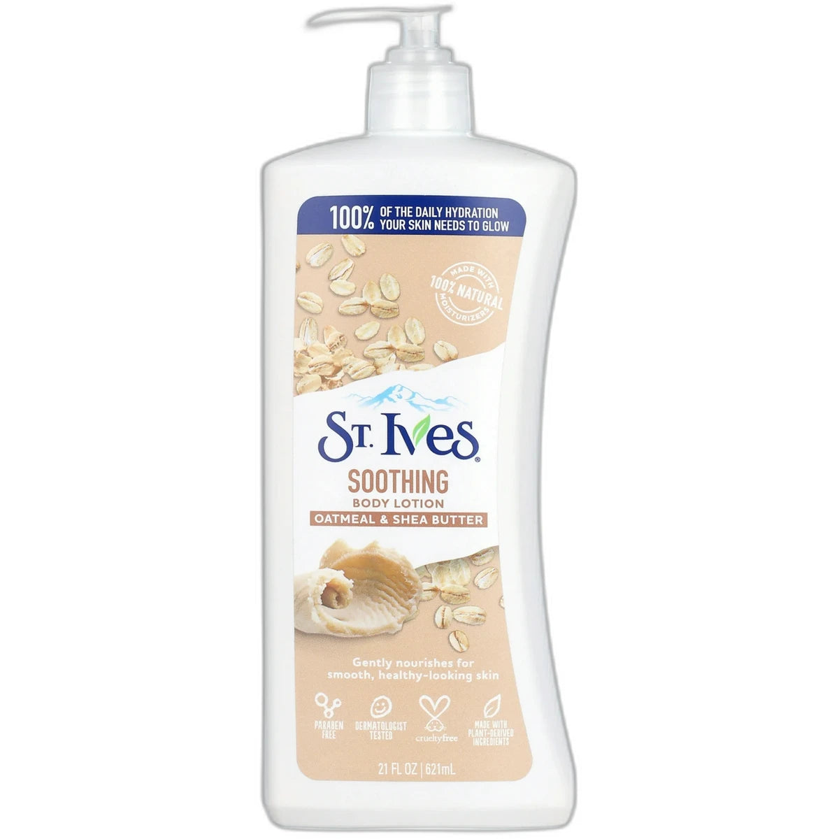 St. Ives Soothing Hand & Body Lotion Oatmeal & Shea Butter 21Oz (Pack of 4)