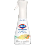 Clorox Disinfectant Mist Multi-Surface Spray Lemongrass Mandarin 16 fl oz (Pack of 6)