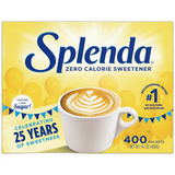 Splenda No Calorie Sweetener 400 Count Packets 14.1oz (Pack of 6)