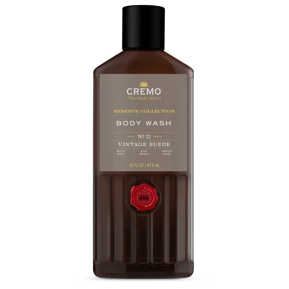 Cremo Vintage Suede Body Wash - 16 fl oz (Pack of 12)