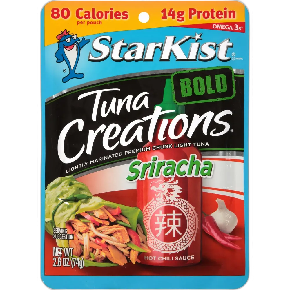StarKist Tuna Creations Bold, Sriracha, 2.6 oz Pouch (Pack of 24)