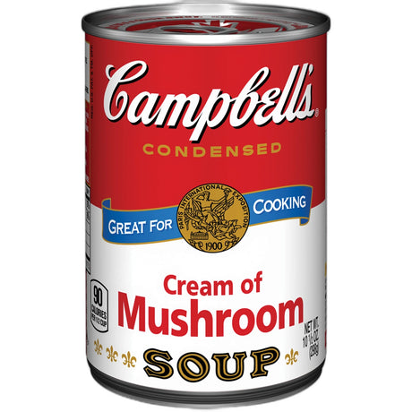 Campbell's Condensed Cream of Mushroom Soup 10.5Oz (Pack of 48)