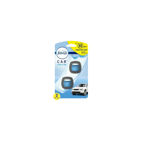 Febreze Car Vent Air Freshener Midnight 2 Count 0.13Oz (Pack Of 8)