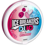 Hersheys Ice Breakers Duo Fruit Plus Cool Raspberry Mints 1.3Oz (Pack of 192)