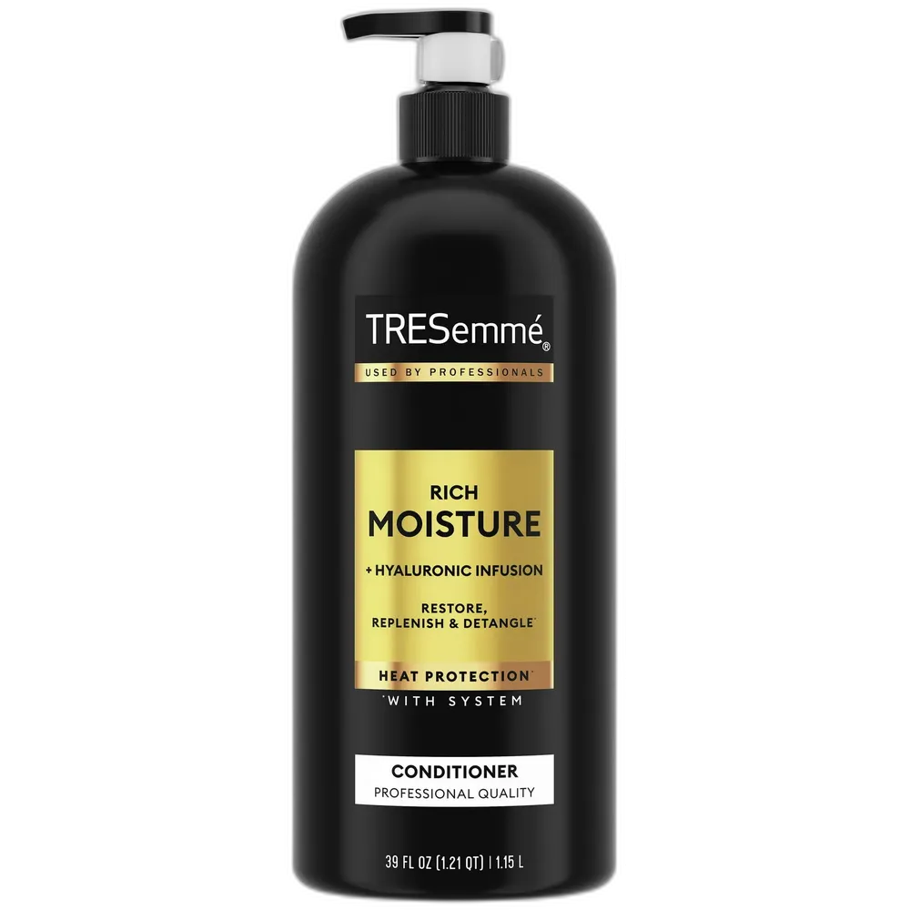 TRESemme Rich Moisture Conditioner for Dry Hair Rich Moisture Hydrating Conditioner Formulated With Vitamin E And Biotin 39 oz (Pack of 4)