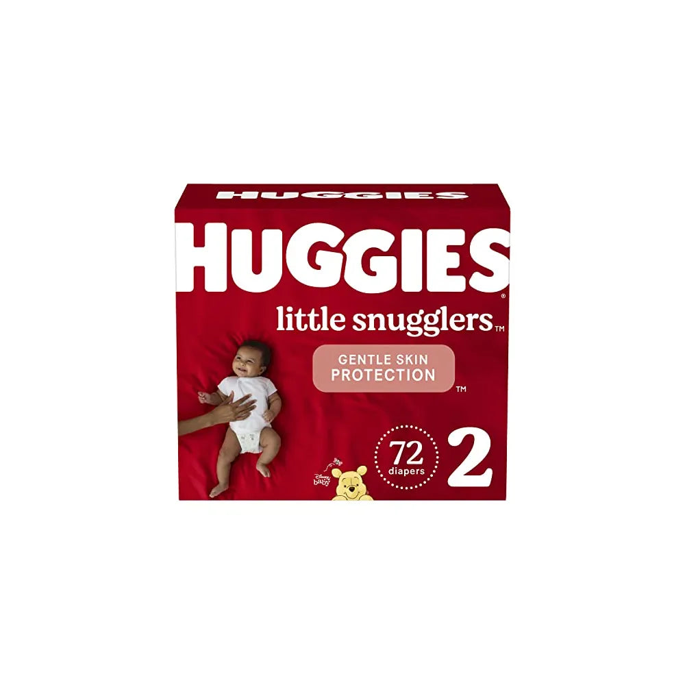Huggies Little Snugglers Baby Diapers Size 2 72 Count 78.4oz (Pack of 1)