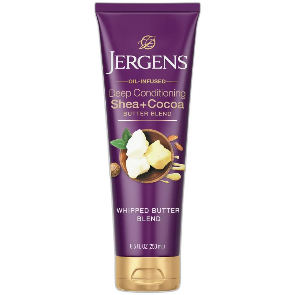 Jergens Deep Conditioning Lotion Shea + Cocoa Whipped Body Butter Vitamin E Dry Skin 8.5 oz (Pack of 5)