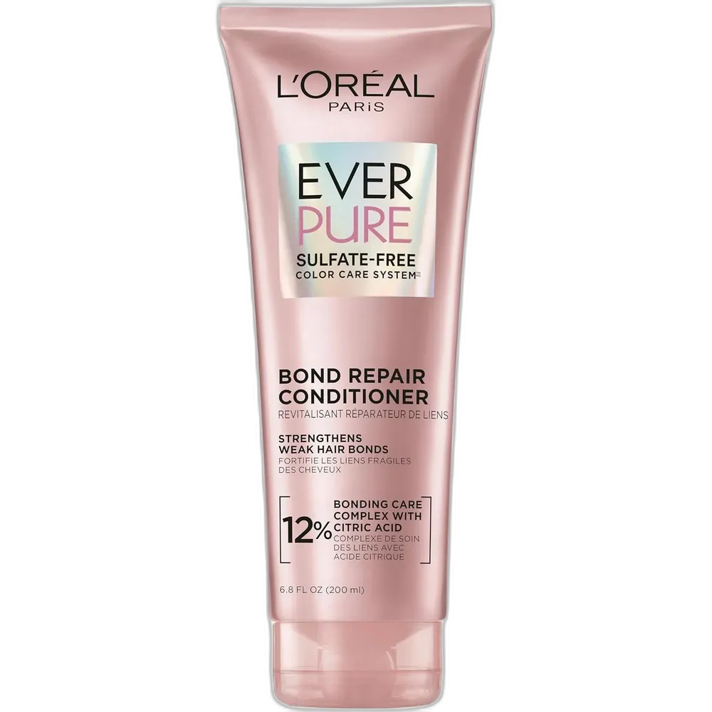 L'Oreal Pairs EverPure Bond Sulfate Free Strengthening Split End Repair Conditioner Damaged Hair 6.8 fl oz (Pack of 6)