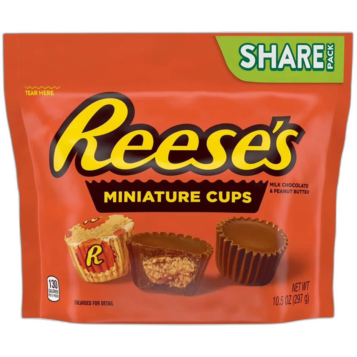 Reeses Miniatures Milk Chocolate Peanut Butter Cups Candy 10.5Oz (Pack of 16)