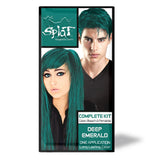 Splat Original Complete Kit Semi-Permanent Hair Dye with Bleach Deep Emerald (Pack of 12)