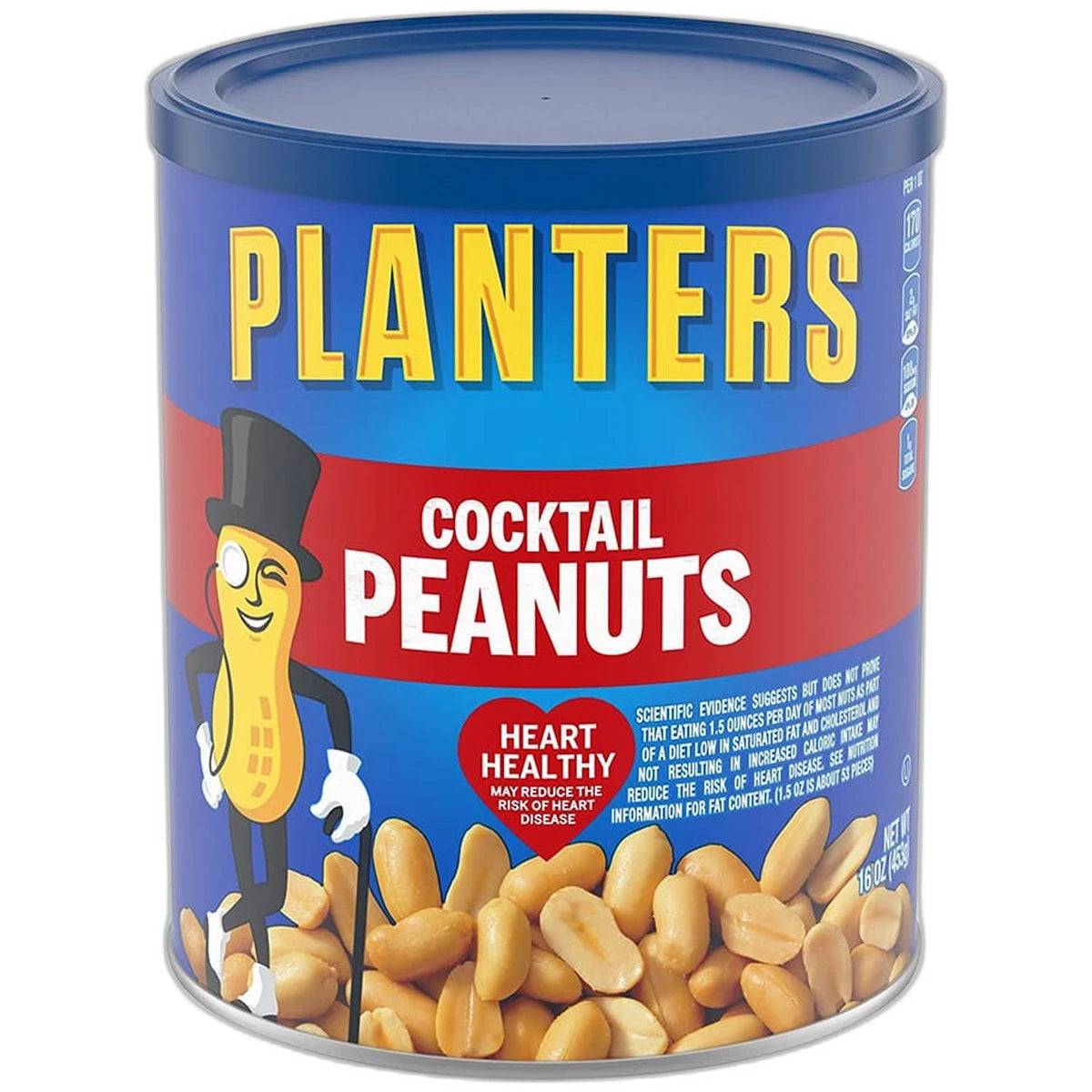 Planters Cocktail Peanuts Party Snacks 16Oz (Pack of 12)