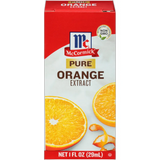 McCormick Non-GMO Gluten Free Pure Orange Extract Box 1 Oz (Pack of 72)
