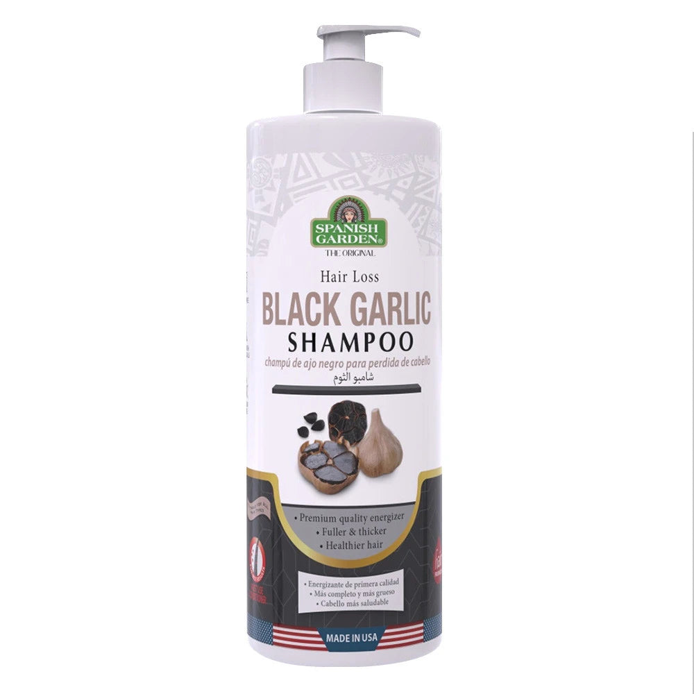 Spanish Garden Original Black Garlic Shampoo Hair Loss For 32 Oz (Pack of 12)