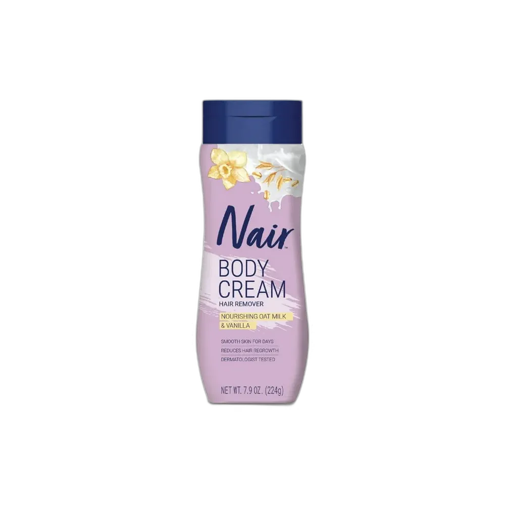 Nair Hair Remover Body Cream Nourish Oat Milk Vanilla 7.9 oz (Pack of 12)
