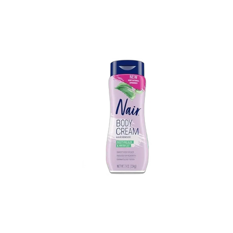 Nair Hair Removal Body Cream With Aloe and Water Lily Leg and Body Hair Remover 7.9 Oz (Pack of 12)