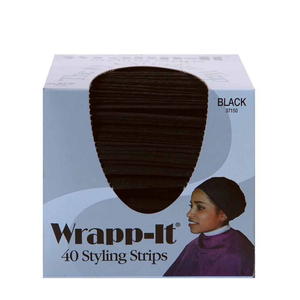 Graham Professional Wrap-It Maximum Strength Styling Wrap Black 40 Each (Pack of 18)