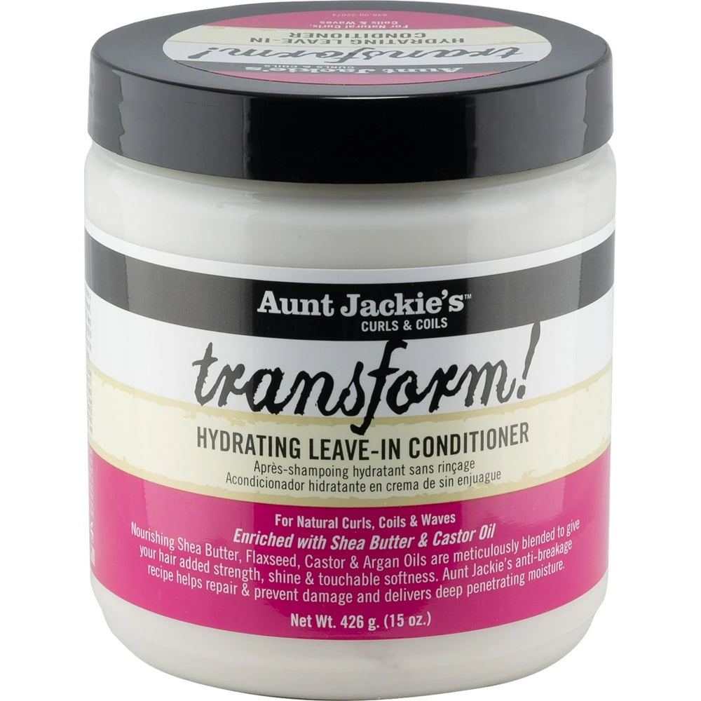 Aunt Jackie s - Transform! Hydrating Leave-In Conditioner 15 Oz (Pack of 6)