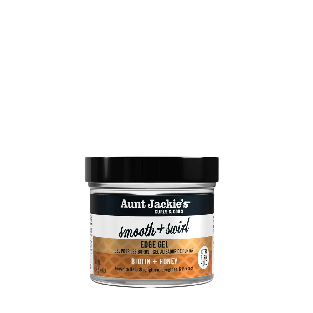 Aunt Jackie?s Braid and Twist Collection Smooth and Swirl Edge Gel with Extra Fi 4 Oz (Pack of 12)