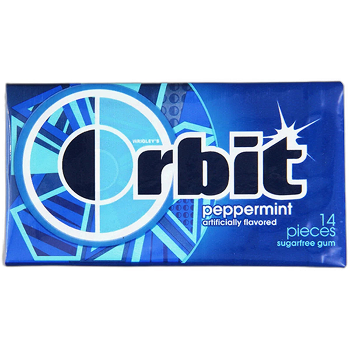 Wrigleys Orbit Peppermint Sugar Free Gum Peppermint 1.15Oz (Pack of 144)