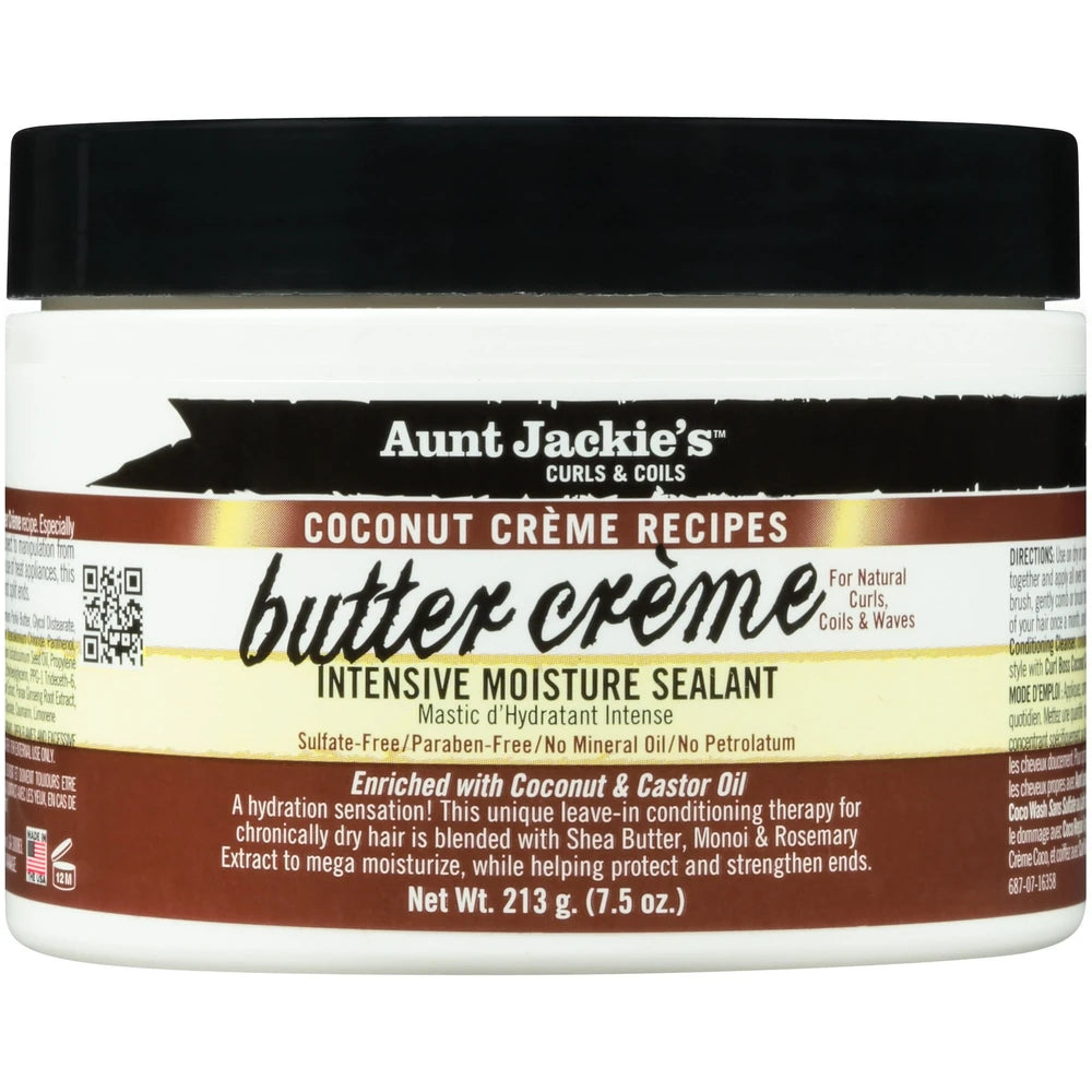 Aunt Jackie's Coconut Butter Creme Intensive Moisture Sealant - 7.5oz (Pack of 6)