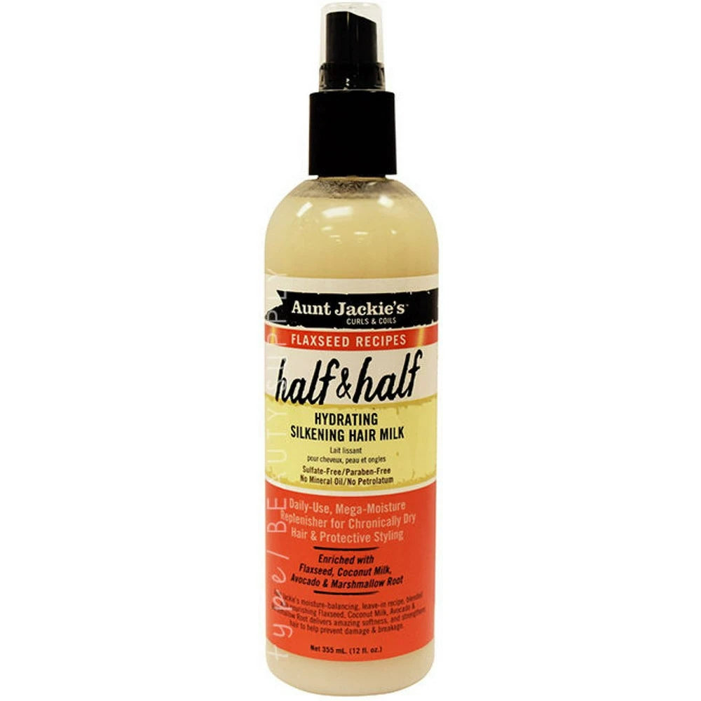 Aunt Jackie s Half & Half Hydrating Silkening Hair Milk (Pack of 12)