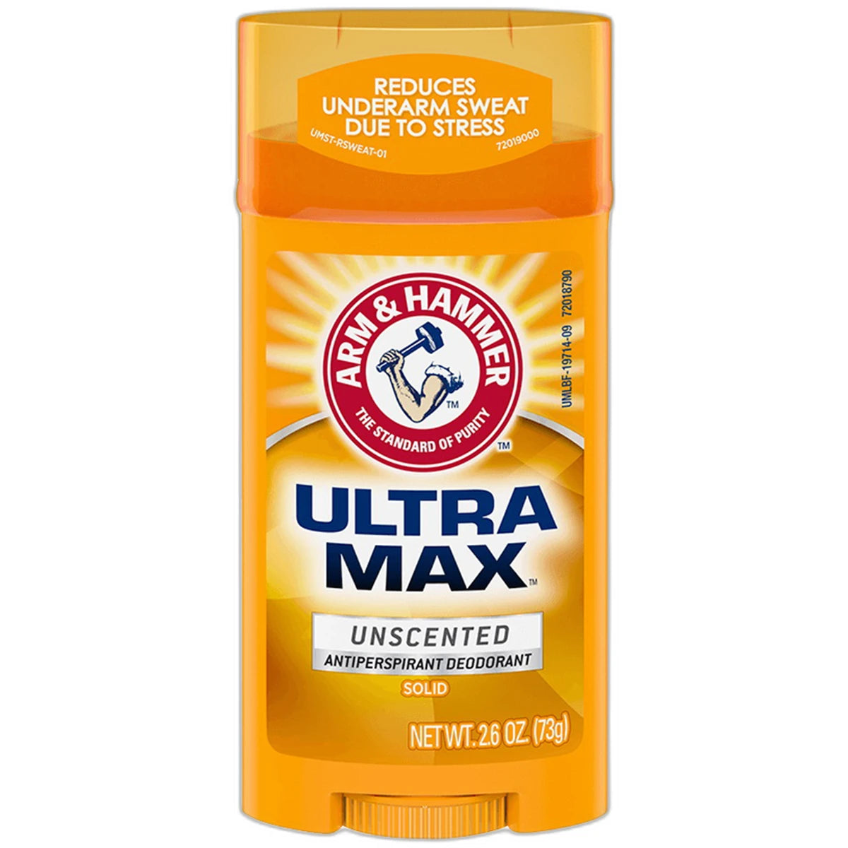 Arm & Hammer Ultramax Antiperspirant And Deodorant Invisible Solid Unscented 2.6Oz (Pack of 12)