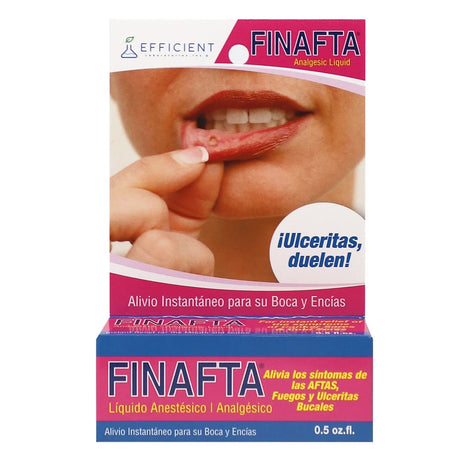 Finafta Medicated For Gum, Canker Sore Relief And Cold Sore Treatment - 0.5. Oz (Pack of 24)