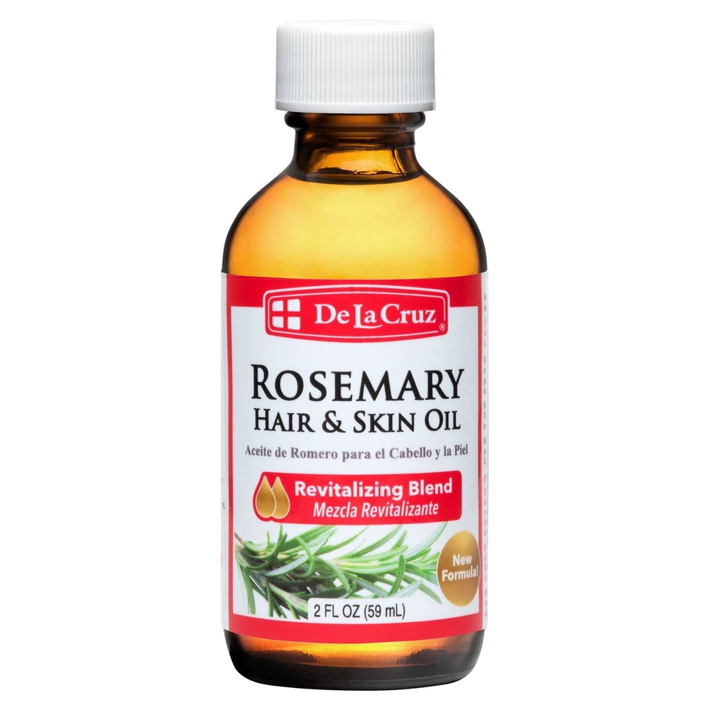 DLC De La Cruz Rosemary Hair & Skin Oil Revitalizing Moisturizer for Adults & T 2. Oz (Pack of 12)