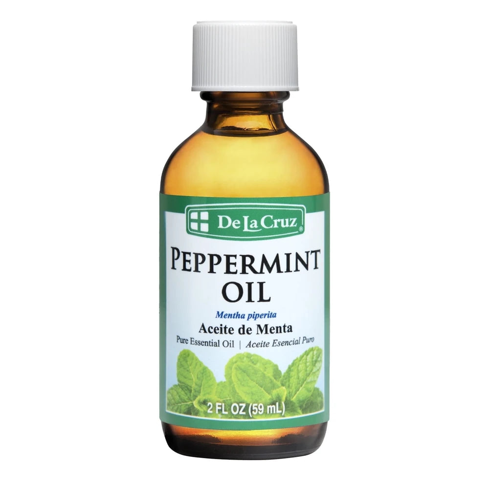 De La Cruz Peppermint Oil Fragrance Essential Oils for Aromatherapy Diffuser and 2. Oz (Pack of 12)