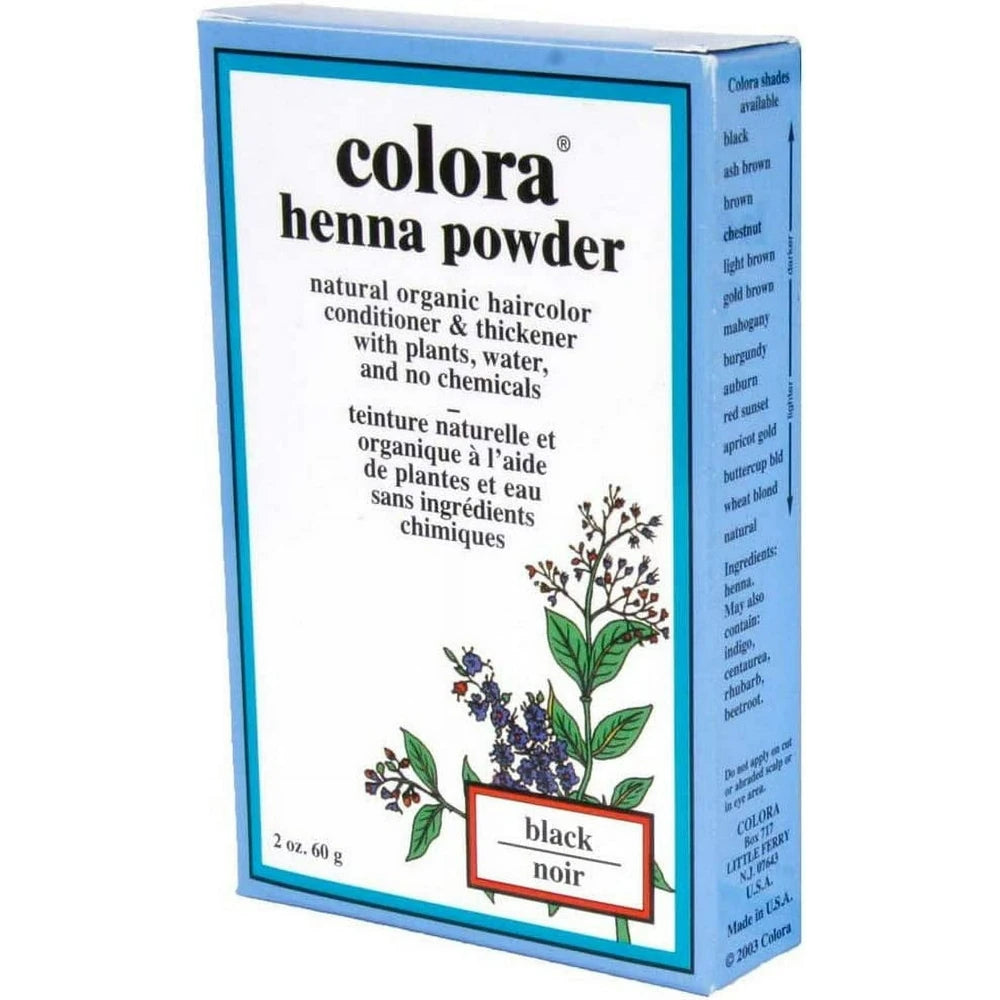 Colora Henna Powder Hair Color Black 2 oz (Pack of 72)