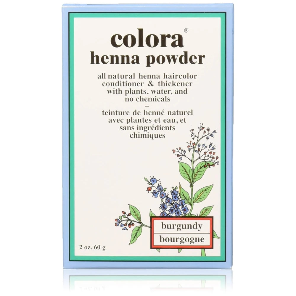 Colora Henna Powder - Natural Organic Haircolor ( Burgundy - 2 oz) (Pack of 72)