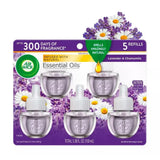 Air Wick Scented Oil Refills Lavender And Chamomile 3.38oz (Pack of 5)