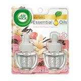 Air Wick Plug In Scented Oil Refill Vanilla And Pink Papaya Air Freshener Essential Oils 1.34Oz (Pack Of 6)