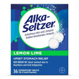 Alka Seltzer Antacid And Pain Relief Effervescent Tablets Lemon Lime 5.3oz (Pack of 30)