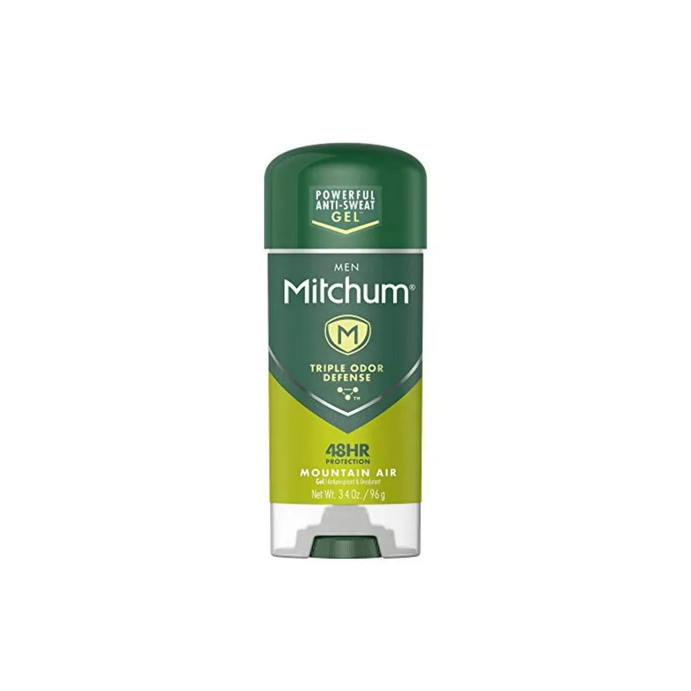 Mitchum Antiperspirant And Deodorant Clear Gel Mountain Air for Men 3.4Oz (Pack of 24)