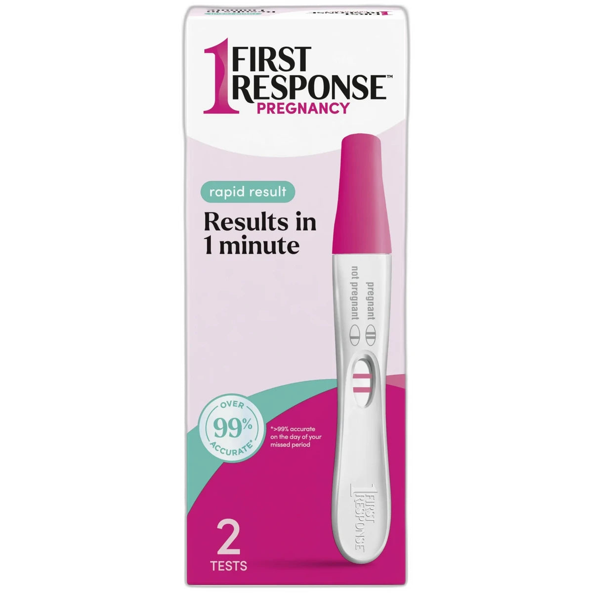 First Response Rapid Result Pregnancy Test Kit 1.6Oz (Pack of 12)