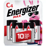 Energizer Max C4 Alkaline Battery4 Ea 0.32Oz (Pack Of 12)