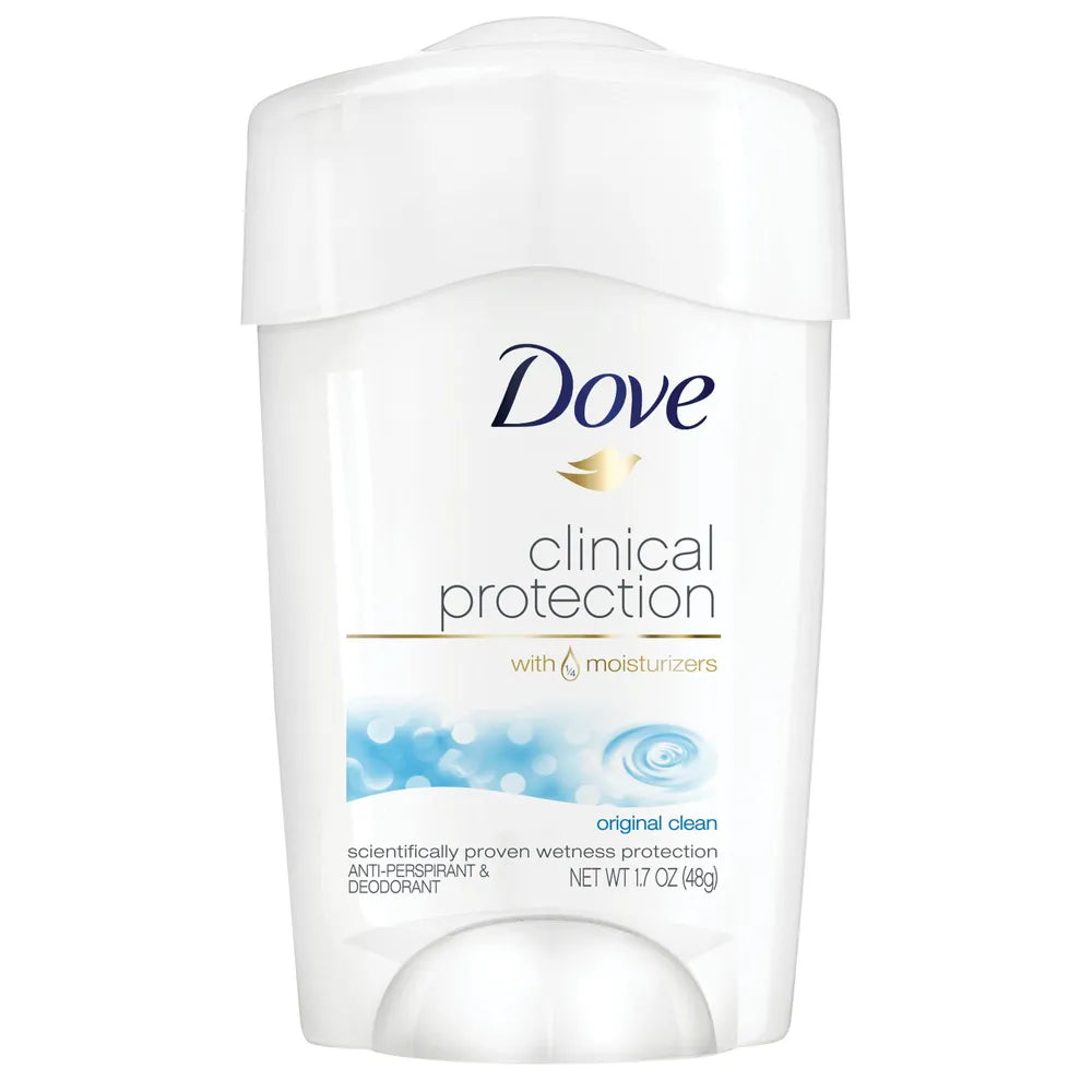 Dove Clinical Protection Antiperspirant Deodorant Original Clean1.7Oz (Pack of 24)